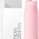 Simple Modern Water Bottle with Straw lid | Insulated Stainless Steel Thermos | Reusable Travel Water Bottles for Gym & Sports | Leak Proof & BPA Free | Mesa Collection | 34oz, Blush