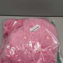 REXEO Glow in the Dark Pink Star Blanket for Girls, Soft Fleece Pink Blanket for Kids Toddlers Teens, Cute Bedroom Decor Throw, Birthday Gifts for Girls Age 3-12, 50"x60"