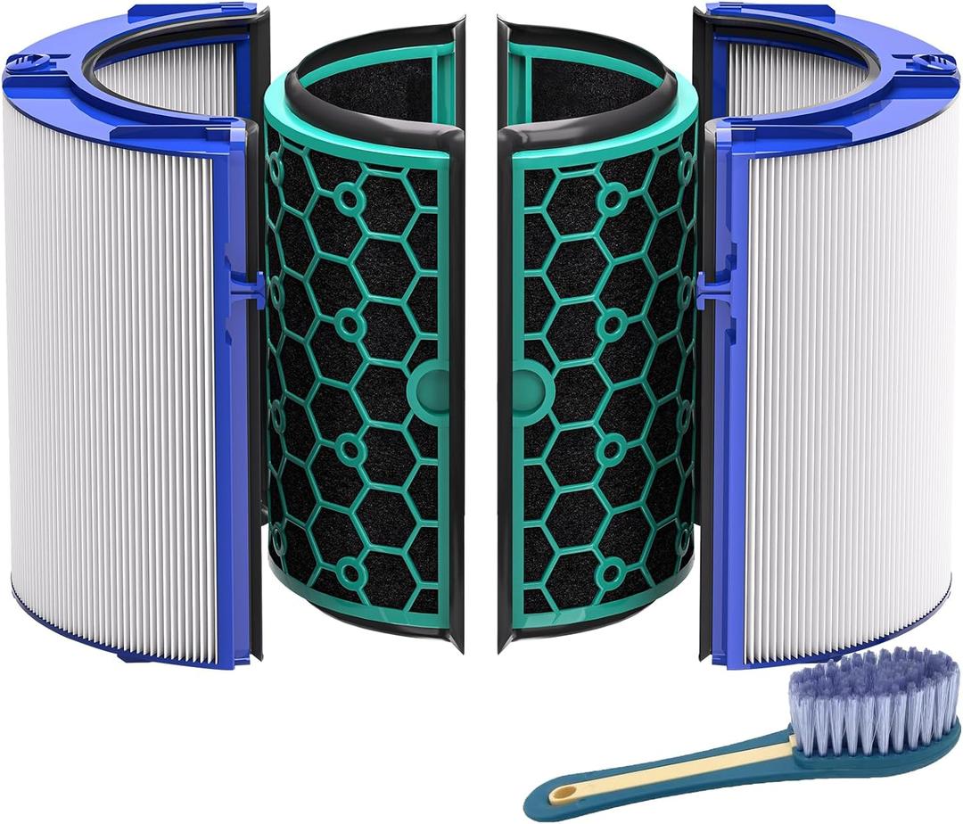 Leemone TP04 Replacement Filter Compatible with Dyson TP04 DP04 HP04 TP05 DP05 Air Purifier, 360 Combi Glass Filter & Activated Carbon Filter, Pack of 1
