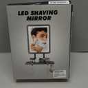 LED Fogless Shower Mirror for Shaving - Heated Fog Free, 3 Dimmable Lights, 360 Adjustable, Rechargeable - with Storage Tray, Razor & Shaving Brush Holders, Gifts for Men