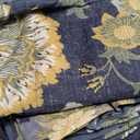 BLOOMHAVEN Queen Comforter Set -7 Pieces Floral Antique Blue Comforter Set for All Seasons, Bed in a Bag Queen with Botanical Flowers Comforter, Sheets, Pillowcases & Shams