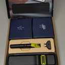 Philips Norelco OneBlade 360 with Connectivity Hybrid Face + Body, Electric Beard Trimmer, Shaver and Body Groomer Kit with 360 Blade Tech, 1x360 Blade, 5-in-1 Comb, Travel Case, Model QP4631/90 (Black/Lime Green)