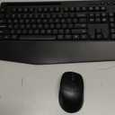 Wireless Keyboard and Mouse Combo with Palm Rest, Phone Holder, Full-Size Quiet Wireless Ergonomic Keyboard and Mouse, Comfortable Natural Typing Compatible for Windows, Laptop, Mac, PC (Black Graphite)