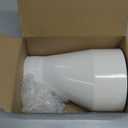 Pushglossy 4" X 2" PVC Pipe Fitting Compatible with 429-E Series Eccentric Reducer Coupling Schedule 40 Suitable for High-flow Capacity, Plumbing, Irrigation, Pool, Spa