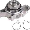 IRONTREE AW5092 Professional Water Pump Kit with Sprocket Retainer and Gasket for GM Chevrolet Impala Malibu GMC Terrain Pontiac G6 Buick Saturn, 2.0L 2.2L 2.4L L4 Engine, OE Replacement #12586567