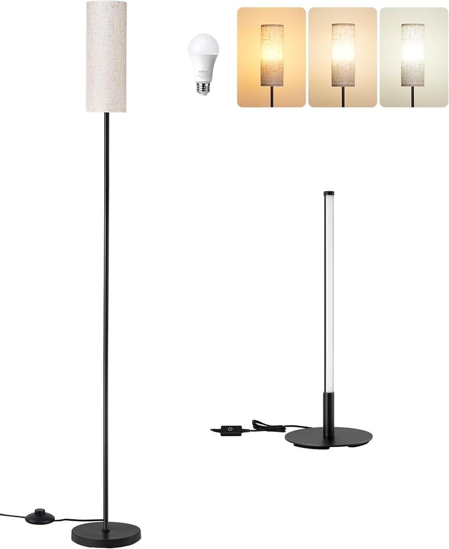 EDISHINE Floor Lamps for Living Room with Upgraded LED Table Lamp