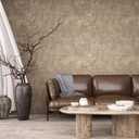 VEELIKE Grunge Metallic Wallpaper Brown Concrete Wallpaper Peel and Stick Removable Industrial Wall Paper for Bedroom 32''x354'' Self Adhesive Waterproof Concrete Contact Paper for Countertops Walls