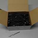 Xinnun 50 Pack Bulk Earbud Headphones with Mic Student in Ear Earbuds Classroom Wired Ear Buds with 3.5mm Headphone Plug for Adults School Library Museum Travel Plane Tablet(Simple,Black)