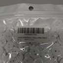 5 x Colorful Sewing Buttons, 15mm Round, 2-Hole, 200 Pack, Mixed Colors Flatback Button (White-200pcs)