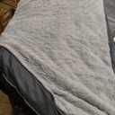 Sunheir Orthopedic Dog Bed for Large Dogs - Big Waterproof Dog Crate Bed with Removable Washable Cover, Egg Crate Foam Support, Anti-Slip Bottom, Deluxe Plush Pet Bed Mat Large (Grey) 35.0"L x 22.0"W x 3.0"Th