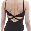 Girls & Women Ballet Leotard 01D0027  Twisted Cross-Over Back, Chest Lining, Soft Cotton-Blend Stretch (X-Small)