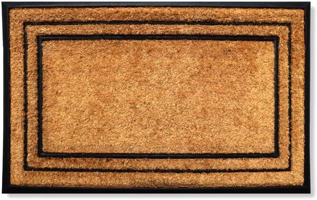 A1 Home Collections Natural Coir & Rubber Large Door Mat, 30x60 Inches, Heavy Duty, Dirt Trapping, Long-Lasting Entrance Doormats for Front Door, Thick & Non-Slip Durable Outdoor Entry Mat A1 Home Collections Natural Coir & Rubber Large Door Mat, 30x60 Inches, Heavy Duty, Dirt Trapping, Long-Lasting Entrance Doormats for Front Door, Thick & Non-Slip Durable Outdoor Entry Mat
