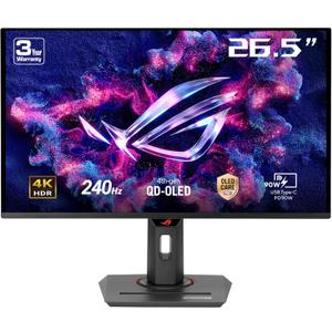 ASUS ROG Strix 27 4K QD-OLED Gaming Monitor (XG27UCDMG) - 240Hz, 0.03ms, Anti-Flicker 2.0, Custom Heatsink, Care Pro, Neo Proximity Sensor, 99% DCI-P3, True 10-bit Color, 3 yr Warranty