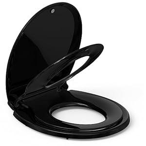Elongated Toilet Seat Cover  PP Quick Release Flat Lid Toilet Seat, White Soft Close Design for Easy Cleaning & Comfortable Use