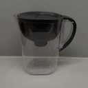 Brita Small 6 Cup Water Filter Pitcher, 1 BritaPlus Filter, Metro, Black