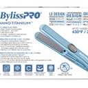 BaBylissPRO Nano Titanium Mini Flat Iron Hair Straightener, 0.5" Hair Straightener Iron for Touch Ups & All Hair Types, Perfect for Travel
