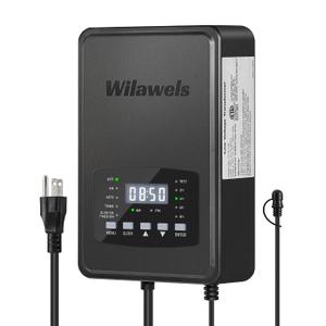 300W Low Voltage Landscape Transformer, Weatherproof Outdoor Low Voltage Transformer, 120V AC to 12/14V AC, Landscape Lighting Transformer with Timer and Photocell Sensor, ETL Listed D12LT06