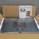 LCG 3-Tier Foldable Plastic Storage Bins with Lids and Doors, 57 Gallon (19 Gal x 3pack), Stackable Organizer Drawer (Large)