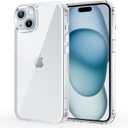4 x iCatchy for iPhone 15 Plus Case 6.7-Inch, Shockproof Bumper Phone Cover, Anti-Yellowing Clear Back Compatible with iPhone 15 Plus (Clear)