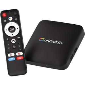 H96 MAX Android 14.0 TV Box 4K UHD, 2GB RAM 16GB ROM, Amlogic S905L3 Streaming Box with Dual-WiFi 6 and BT 5.x Voice Control, Smart TV Box