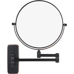 Nicesail Orb 1X/10X Magnifying Makeup Mirrors for Wall Mounted Makeup Mirror 8 Inch, Double-Sided 10x Magnifying Mirror Wall Mount, Oil Rubbed Bronze (8 Inch, 10X)