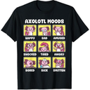 Axolotl Shirt - Kawaii Axolotl Moods Anime Axolotl Costume T-Shirt Size M