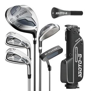 7 Pieces Golf Clubs Set for Men & Women - Right/Left Handed Complete Golf Clubs Full Set Includes Stand Bag with Rain Hood, 1# Driver, 5# Hybrid, 7# PW# Irons and Putter