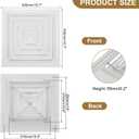 PATIKIL 11" x 11" Square Ceiling Diffuser,Aluminum Square Vent Cover HVAC Ceiling Diffuser for HVAC System Horizontal Flow Duct Industrial Home Office,White, 14" x 14" Ducting Opening Size