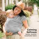 KeaBabies Baby Wrap Carrier - All in 1 Original Baby Carrier Newborn to Toddler Sling, Easy to Wear, Hands Free Bonding, Lightweight, Breathable Infant Wraps (Classic Gray) (One Size (Pack of 1))
