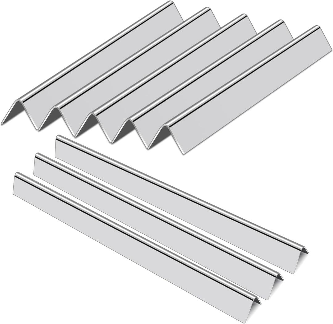 Grill Flavorizer Bars for Weber Summit 400 Series, Summit E/S 440/450/460/470, 8 PC Stainless Steel Gas Replacement Parts for Weber 67668 Grill Models, 18" x 1.6" x 1.2"