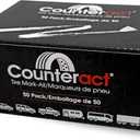 Counteract Professional Grade Mark-All Tire Crayon - White - 50 Pack - Long Lasting - Weather Resistant - Fade Resistant