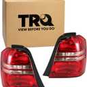 TRQ 2 Piece Driver & Passenger Side Tail Light Assembly Set Compatible with 2001-2003 Toyota Highlander TO2818119 TO2819119