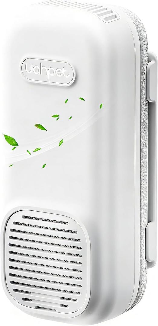 uahpet Bathroom Air Freshener, Plug in Air Purifier with Negative Ion, Nano & Fan-Powered, No Scent & No Refills Triple Home Deodorizer for Toilet, Bathroom, Kitchen, Garage Odors