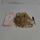 CJL HAIR 18" Long Ponytail Hair Extension Wrap Around Pony Tail Clip in Curly Wavy Synthetic Fake Hairpiece for Women Dirty Blonde