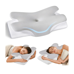 Cervical Neck Pillow for Pain Relief Ergonomic Side Sleeper Pillow for Sleeping, Contour Memory Foam Pillows for Neck Support, Cooling Orthopedic Bed Rest Pillow for Back and Stomach Sleepers