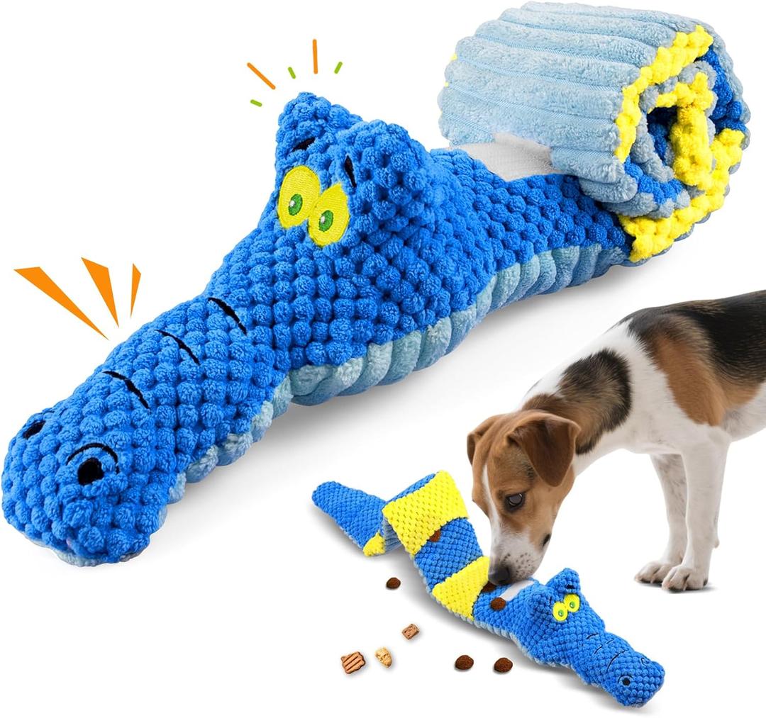 Interactive Squeaky & Crinkle Dog Puzzle Toys - Plush Dog Enrichment Toys to Keep Them Busy, Cognitive Dog Toys for Small, Medium and Large Dogs