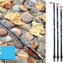 ZSHJGJR Archery Bow Stabilizer Balance Bar Rod System 3-30 Inch Carbon Fiber Stabilizer Damping Shock Absorber for Recurve Compound Bow (grey)