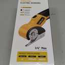 2026 New 3000mAh Electric Cardboard Box Cutter with 4 Blades, Cordless Electric Scissors with Safety Lock & LED Light, Storage Box, 300 RPM, Electric Cutter for Fabric Carpet Carton Leather Cloth