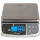 San Jamar Digital Food Scale, Battery Operated with 66 Pound Capacity for Cooking, Baking, Meal Prep, Diet Tracking, Stainless Steel, 6.82 Pounds, Silver (Metal)