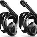 Zenoplige Full Face Snorkel Mask Adults,Dry-Top Snorkeling Gear with Camera Mount,Foldable 180-Degree Panoramic Scuba Mask for Snorkeling Diving Swimming Travel,Snorkel Mask Anti-Fog & Anti-Leak