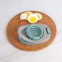 3 x Egg Slicer for Hard Boiled Eggs Cutter with Stainless Steel Wire Dishwasher Safe (Green)
