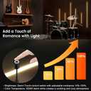 9-Lights LED Recessed Lighting Wall Panel Lights,Self-Adhesive Wood Slat Wall Panel Strip Light,4000K Touchable Switch Dimmable LED Aluminum Channel lamp,Under Cabinet Light(39in+31.5in+23.6in)