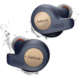 Jabra Elite Active 65t Alexa Enabled True Wireless Sports Earbuds with Charging Case Copper Blue