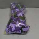 2 Pack Artificial Bougainvillea Flowers for Outdoors Decorations, Fake Hanging Plants, Faux Outside Flowers UV Resistant for Baskets Home Front Door Porch Patio Balcony Yard(Double Purple)