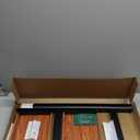 HBTower Step Ladder, Lightweight Aluminum Folding Step Stool with Anti-Slip Wide Pedal,330lbs Capacity Step Ladder for Household, Kitchen, Office - BlackWoodgrain