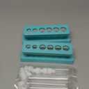 2 Sets Test Tubes with Rack Clear Plastic Test with Caps and 6 Holes Holder Rack Nurse Party Decorations Shot Tubes for Scientific Experiments Party Favors Candy(Blue,Removable)