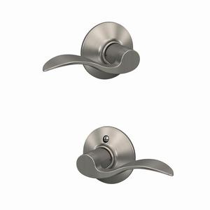 Schlage F10 ACC 619 Accent Door Lever, Hall & Closet Passage Lock, Satin Nickel Item is Missing Pieces