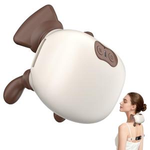 4D Neck Massager,Shoulder Hot Compress Massager, a wireless and portable massager that simulates human hand operation,suitable for relieving neck pain and relaxing muscles,with 3 adjustment modes.