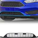 ECOTRIC Front Bumper Valance Lower Grill Compatible with 2015-2018 Ford Focus W/O Sport Model Without Ecoboost Pkg Replacement for F1EZ17626A Lower Lip Chin Grill Grille Spoiler Panel