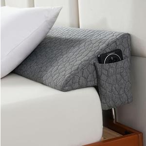 Patent King Size Bed Wedge Pillow Headboard Pillow Mattress Wedge Bed Gap Filler Long Pillow for Bed Triangle Pillow Bolster Pillow Close The Gap (0-7") Between Headboard and Mattress (76"x10"x6")